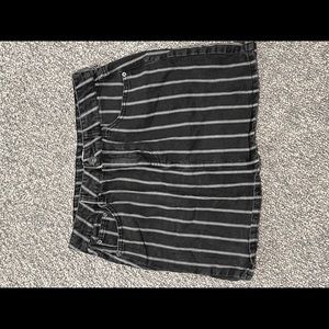 Pin stripe mini skirt